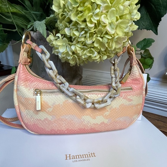 Hammitt Becker Small in Pink Himalayan Snake Leather - Picture 4 of 9
